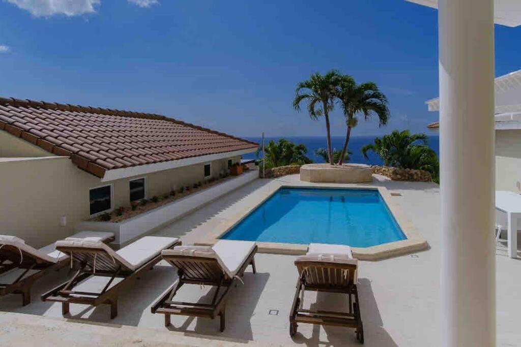 Villa Newvilla-coral Estate-walktobeach-private Pool-up To 16 Guests Seaview Willibrordus